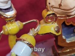 Disney Lumiere & Cogsworth Beauty & The Beast Statue 1993 by Ron Lee LE Art #135