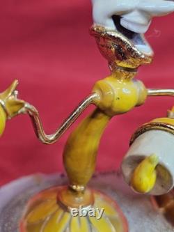 Disney Lumiere & Cogsworth Beauty & The Beast Statue 1993 by Ron Lee LE Art #135