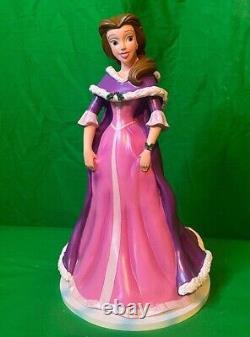 Disney PRINCESS BELLE of BEAUTY & THE BEAST LE Holiday Statue 14 1/2 Christmas