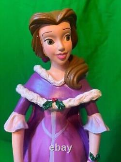 Disney PRINCESS BELLE of BEAUTY & THE BEAST LE Holiday Statue 14 1/2 Christmas