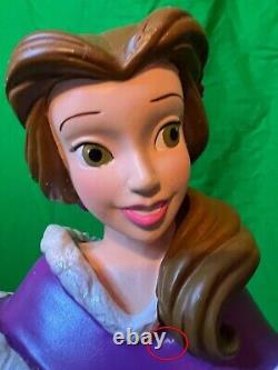 Disney PRINCESS BELLE of BEAUTY & THE BEAST LE Holiday Statue 14 1/2 Christmas