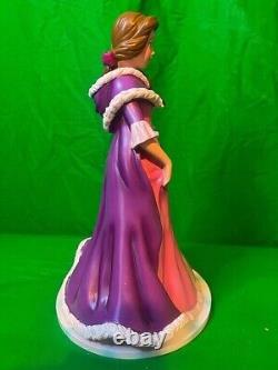 Disney PRINCESS BELLE of BEAUTY & THE BEAST LE Holiday Statue 14 1/2 Christmas