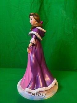 Disney PRINCESS BELLE of BEAUTY & THE BEAST LE Holiday Statue 14 1/2 Christmas