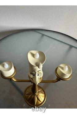 Disney Park Beauty And The Beast Mr Clock lumiere candle lamp Exclusive