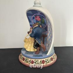 Disney Park Jim Shore 2021 Beauty & Beast 30th Belle Rose Dome Figurine 6008995