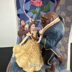 Disney Park Jim Shore 2021 Beauty & Beast 30th Belle Rose Dome Figurine 6008995