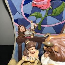 Disney Park Jim Shore 2021 Beauty & Beast 30th Belle Rose Dome Figurine 6008995