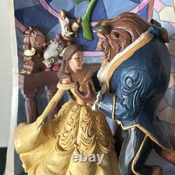 Disney Park Jim Shore 2021 Beauty & Beast 30th Belle Rose Dome Figurine 6008995