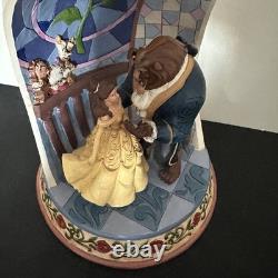 Disney Park Jim Shore 2021 Beauty & Beast 30th Belle Rose Dome Figurine 6008995