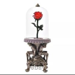 Disney Parks 2024 Beauty and the Beast Light-Up Enchanted Rose Replica Figurine
