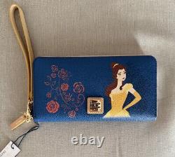 Disney Parks 2024 Dooney & Bourke Beauty And The Beast Belle Wristlet Wallet NEW