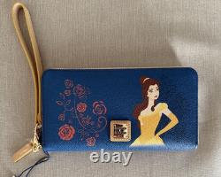 Disney Parks 2024 Dooney & Bourke Beauty And The Beast Belle Wristlet Wallet NEW