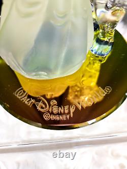 Disney Parks Arribas Belle Beauty & The Beast Frosted Blown Glass Figurine