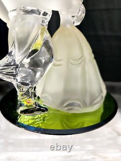 Disney Parks Arribas Belle Beauty & The Beast Frosted Blown Glass Figurine