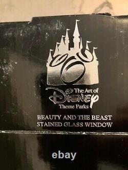 Disney Parks Art Beauty & the Beast Stained Glass Window Replica 23 Disneyland