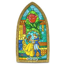 Disney Parks Beauty And The Beast Belle Stained Glass Window Replica New