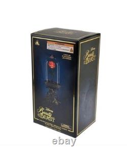 Disney Parks Beauty And The Beast Light-Up Enchanted Rose Figurine New