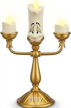 Disney Parks Beauty And The Beast Lumiere Light Up Candelabra NEW Unopened Box