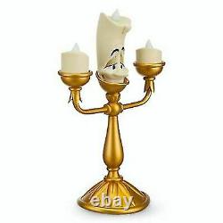 Disney Parks Beauty And The Beast Lumiere Light Up Candelabra New With Box