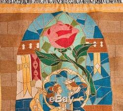 Disney Parks Beauty And The Beast Throw Blanket/bedding/decoration/princess Rose