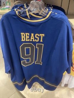 Disney Parks Beauty & The Beast 1991 Disneyland Baseball Jersey MEDIUM New 2026