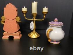 Disney Parks Beauty & The Beast Cogsworth Clock Lumiere Light Up Mrs. Potts Mug