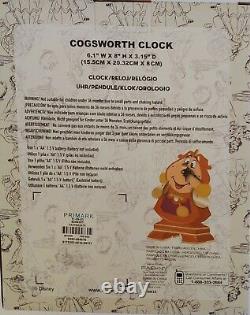 Disney Parks Beauty & The Beast Cogsworth Clock NIB