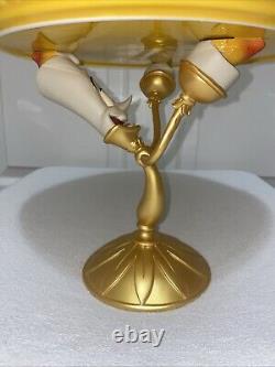 Disney Parks Beauty & The Beast Lumiere Ceramic Cake Stand Serving Platter