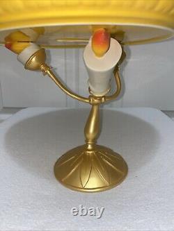 Disney Parks Beauty & The Beast Lumiere Ceramic Cake Stand Serving Platter