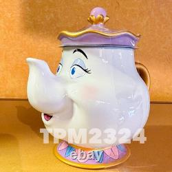 Disney Parks Beauty & The Beast Set Lumier, CogsWorth Clock, Mrs Potts & Chip