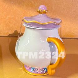 Disney Parks Beauty & The Beast Set Lumier, CogsWorth Clock, Mrs Potts & Chip