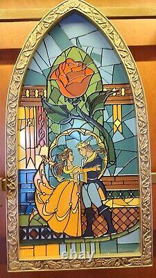 Disney Parks Beauty & The Beast Stained Glass Window Replica Art Of Disney 23