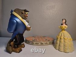 Disney Parks Beauty and the Beast Big Fig Statue Belle & Beast Figure 14 Tall
