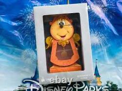 Disney Parks Beauty and the Beast Cogsworth Clock 10 Working Clock Figurine New