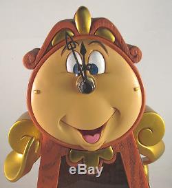Disney Parks Beauty and the Beast Cogsworth Clock & Lumiere LED Light Up Figure