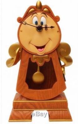 Disney Parks Beauty and the Beast Cogsworth Clock and Lumiere Light-Up Figure