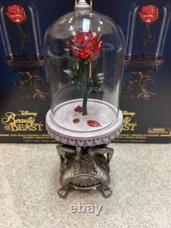 Disney Parks Beauty and the Beast Light-Up Enchanted Rose Replica Figurine NIB
