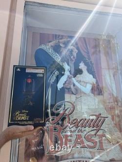 Disney Parks Beauty and the Beast Light-Up Enchanted Rose Replica Figurine NIB