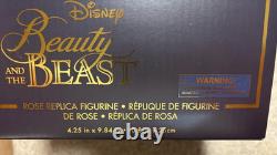 Disney Parks Beauty and the Beast Light-Up Enchanted Rose Replica Figurine NIB
