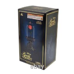Disney Parks Beauty and the Beast Light-Up Enchanted Rose Replica Figurine New