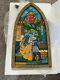 Disney Parks Beauty and the Beast stained glass window new