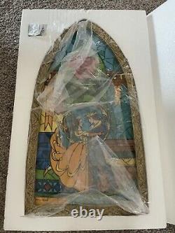 Disney Parks Beauty and the Beast stained glass window new