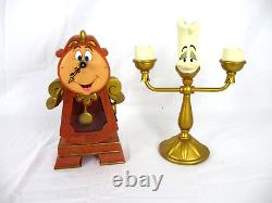 Disney Parks Beauty and the Beats Light- Up Lumiere and Cogsworth Clock