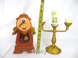 Disney Parks Beauty and the Beats Light- Up Lumiere and Cogsworth Clock