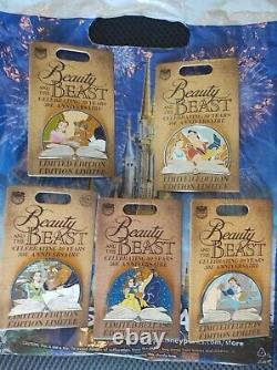 Disney Parks Beauty & the Beast 30th Anniversary All 5Pins LE LR AP