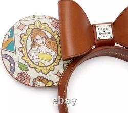 Disney Parks Dooney & Bourke Beauty & The Beast Mickey Ears Headband Leather