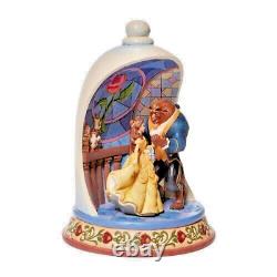 Disney Parks Jim Shore Enchanted Love Beauty & The Beast Rose Dome Figure NIB