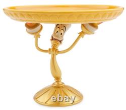 Disney Parks Lumiere Cake Stand Beauty & The Beast Ceramic Plate Serving Platter