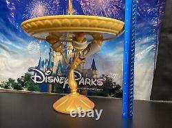 Disney Parks Lumiere Ceramic Plate Cake Stand Beauty & The Beast Serving Platter