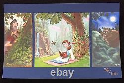 Disney Pin Acme Archive Artist Series Beauty & The Beast Belle Litho Jumbo Le100